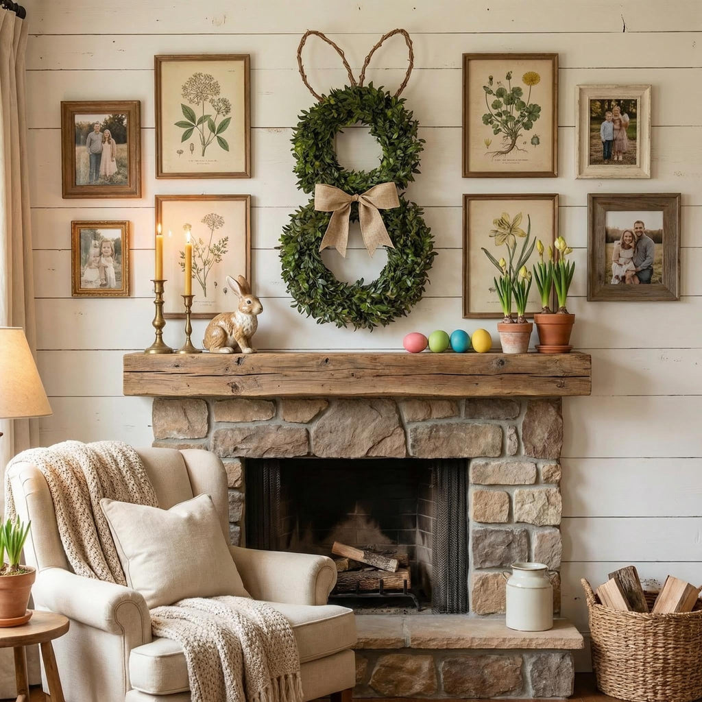 Perfect Rabbit-Shaped Spring Wreath
