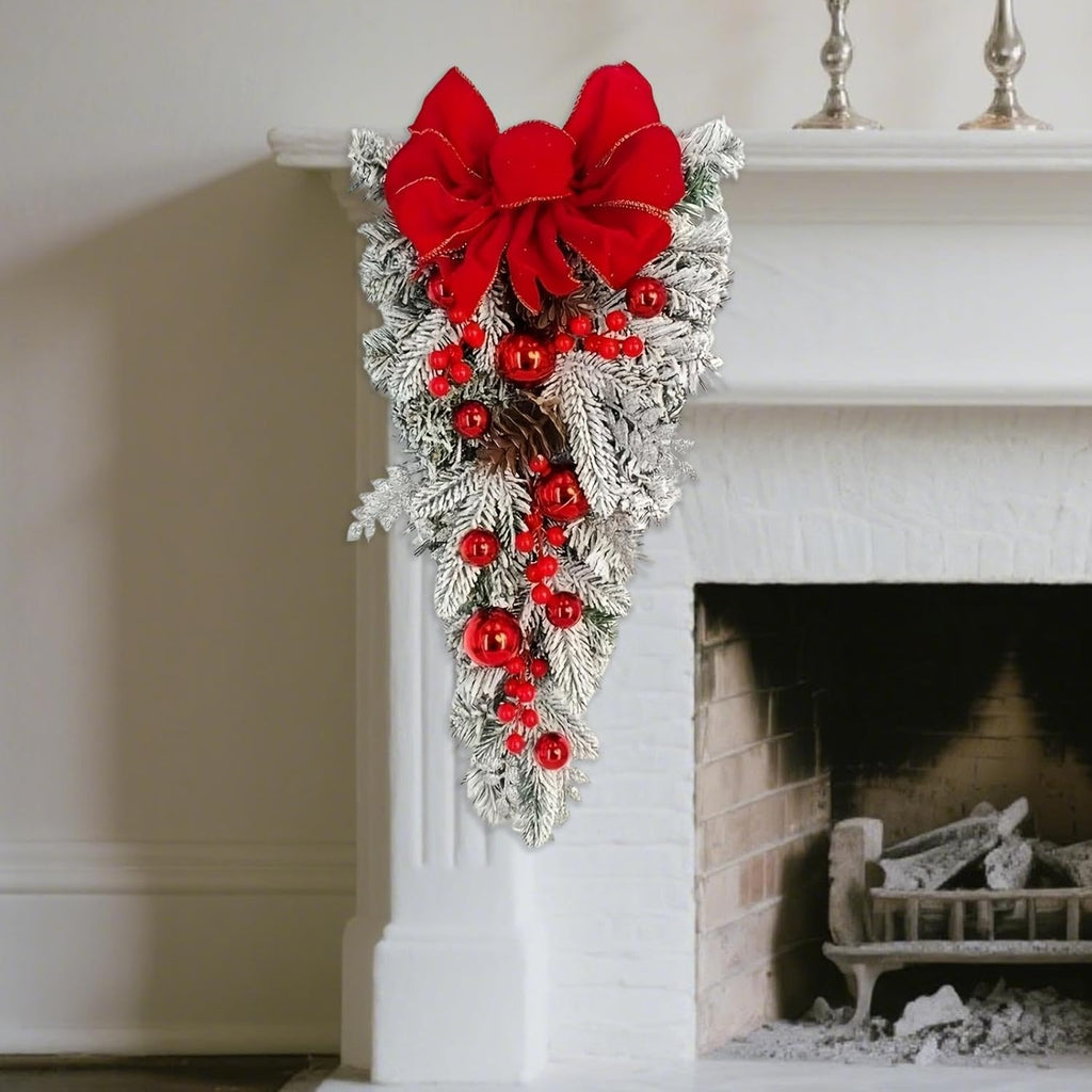 Christmas Teardrop Swag Wreath Ornament