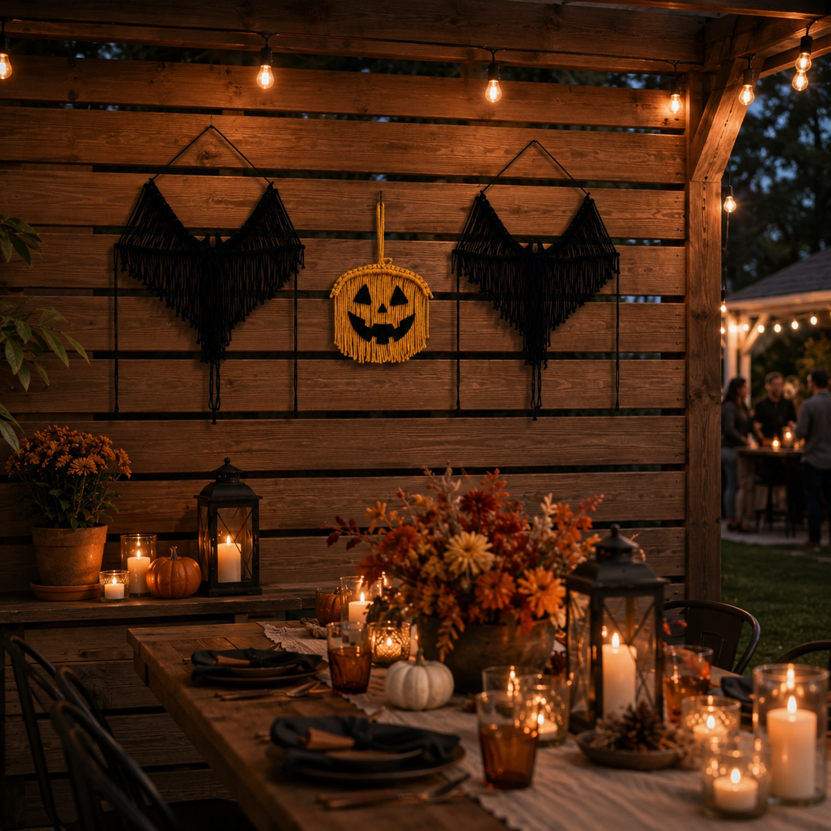 Halloween Macrame Wall Decor Set