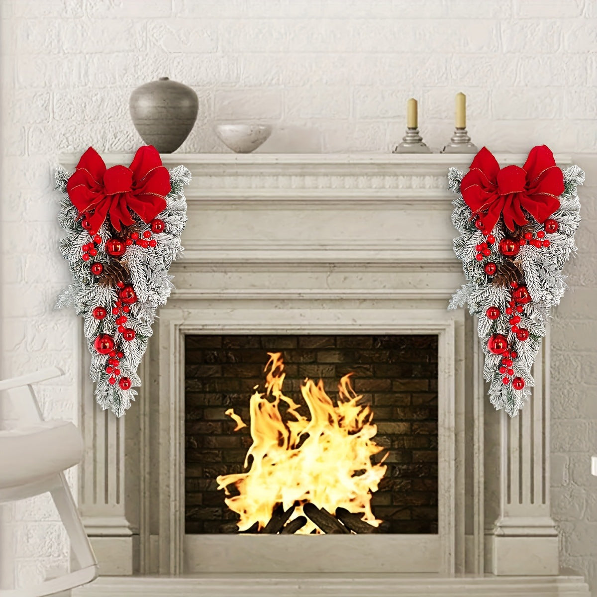 Christmas Teardrop Swag Wreath Ornament
