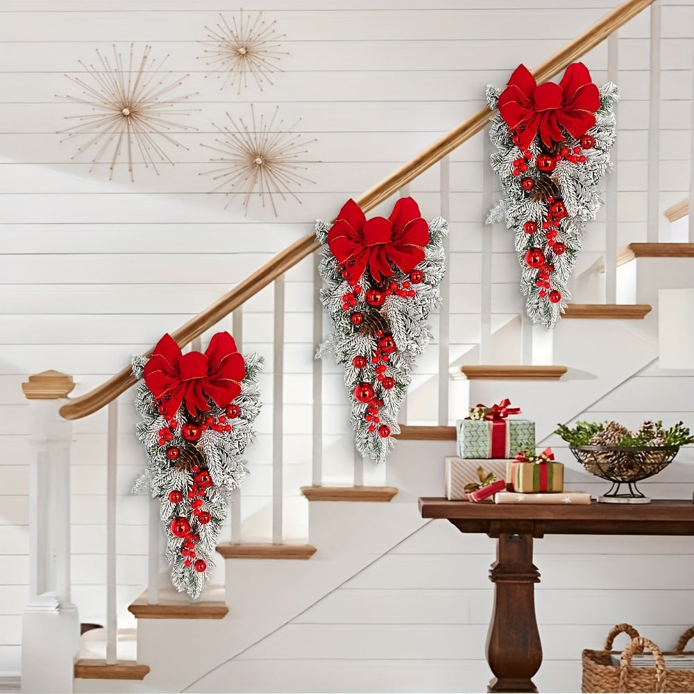 Christmas Teardrop Swag Wreath Ornament
