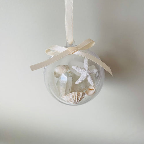 Cornish Sea Glass Christmas Baubles • Coastal Home Decorations • Handmade in Cornwall